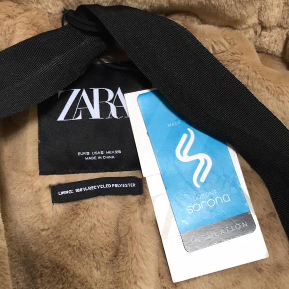 NWT! Zara size S black DuPont puffer jacket - Picture 8 of 14